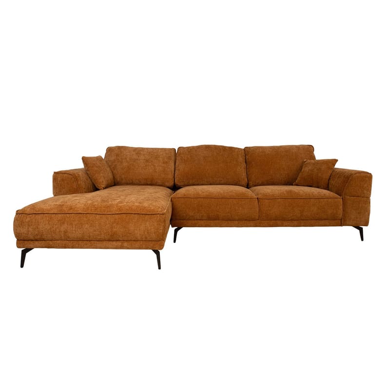 Hörnsoffa Monar Vänster - brun - Möbler - Soffa - Sammetssoffa