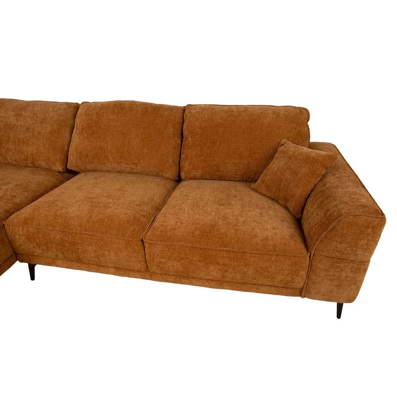 Hörnsoffa Monar Vänster - brun - Möbler - Soffa - Sammetssoffa