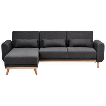 Hörnsoffa Ollsta Högervänd - Svart - Möbler - Soffa - Bäddsoffa - Bäddsoffa längsbäddad