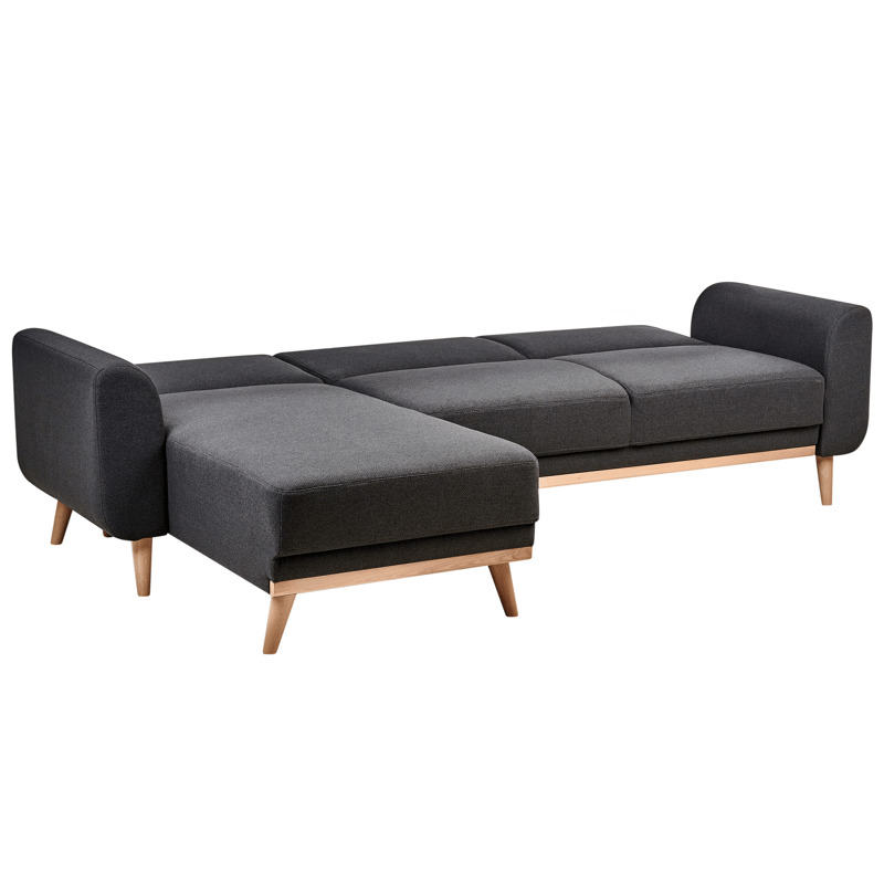Hörnsoffa Ollsta Högervänd - Svart - Möbler - Soffa - Bäddsoffa - Bäddsoffa längsbäddad