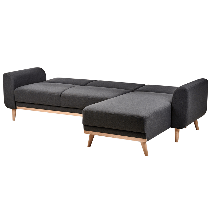 Hörnsoffa Ollsta Vänstervänd - Svart - Möbler - Soffa - Bäddsoffa - Bäddsoffa längsbäddad