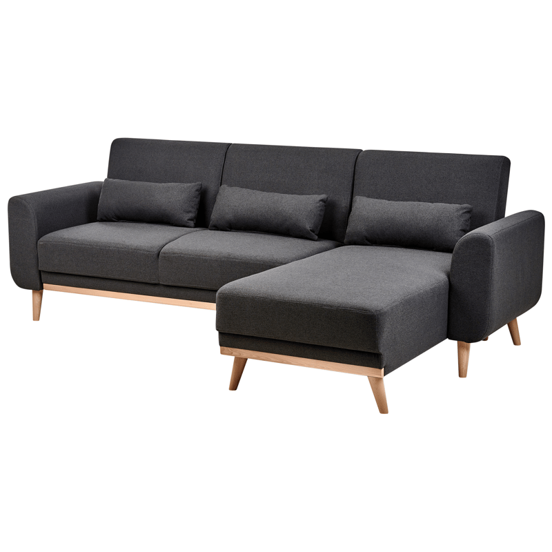 Hörnsoffa Ollsta Vänstervänd - Svart - Möbler - Soffa - Bäddsoffa - Bäddsoffa längsbäddad