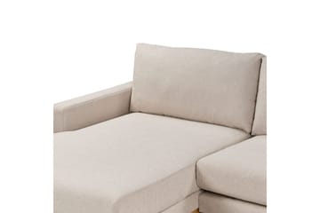 Hörnsoffa Siggard Beige, ljust trä - Beige, ljust trä - Möbler - Soffa - Soffgrupp
