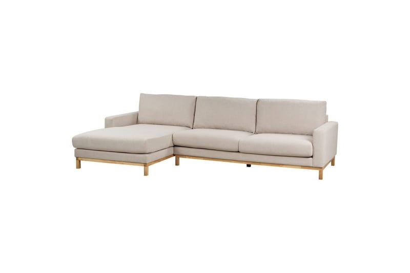 Hörnsoffa Siggard Beige, ljust trä - Beige, ljust trä - Möbler - Soffa - Soffgrupp