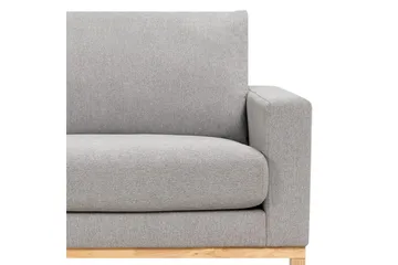 Hörnsoffa Siggard Grå, ljust trä - Grå, ljust trä - Möbler - Soffa - Soffgrupp