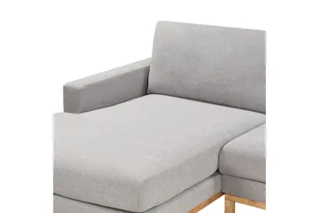 Hörnsoffa Siggard Grå, ljust trä - Grå, ljust trä - Möbler - Soffa - Soffgrupp