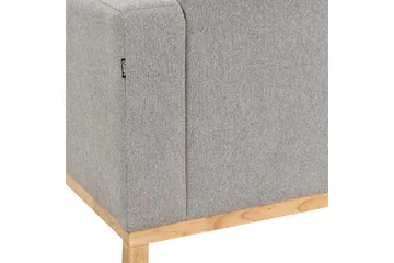 Hörnsoffa Siggard Grå, ljust trä - Grå, ljust trä - Möbler - Soffa - Soffgrupp