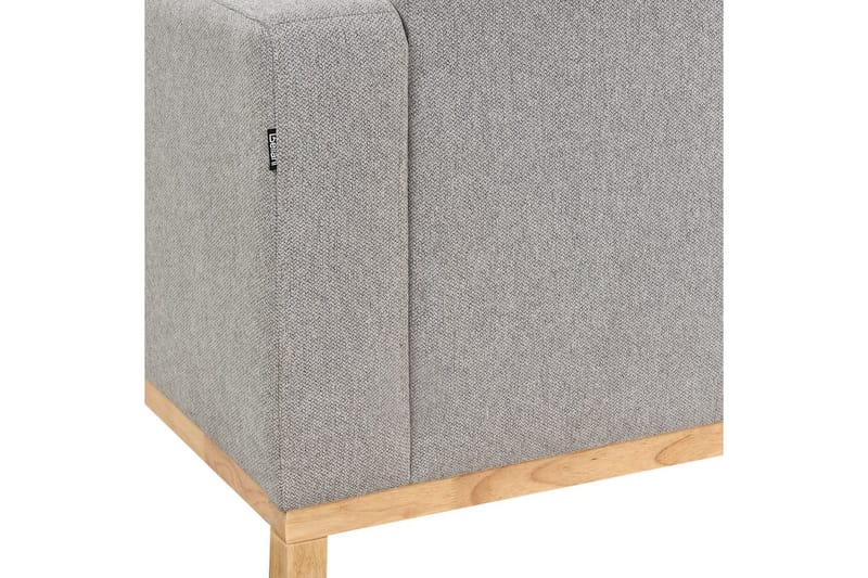 Hörnsoffa Siggard Grå, ljust trä - Grå, ljust trä - Möbler - Soffa - Soffgrupp