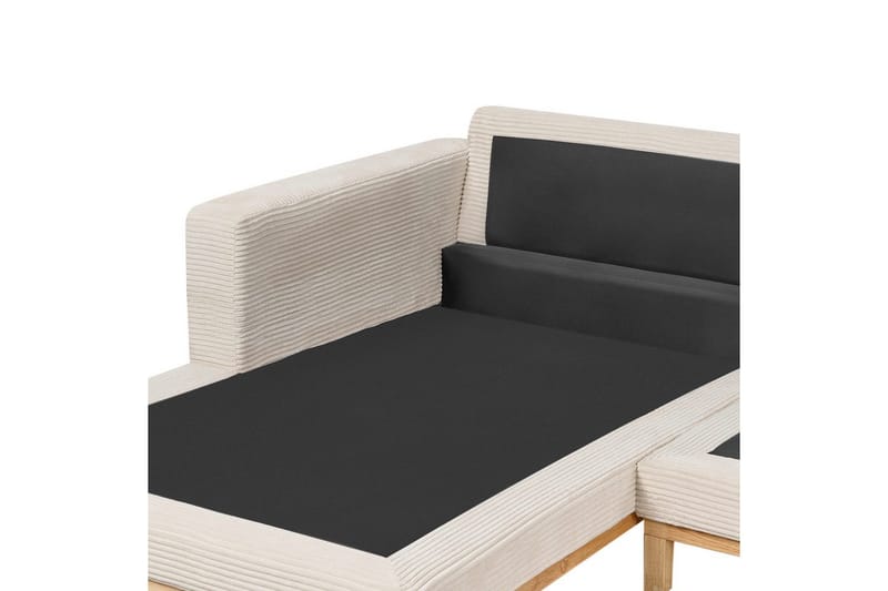 Hörnsoffa Siggard Ljusbeige, ljust trä - Ljusbeige, ljust trä - Möbler - Soffa - Soffgrupp