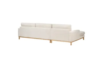 Hörnsoffa Siggard Ljusbeige, ljust trä - Ljusbeige, ljust trä - Möbler - Soffa - Soffgrupp