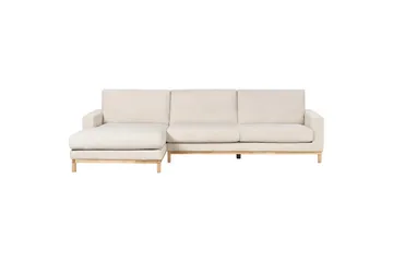 Hörnsoffa Siggard Ljusbeige, ljust trä - Ljusbeige, ljust trä - Möbler - Soffa - Soffgrupp
