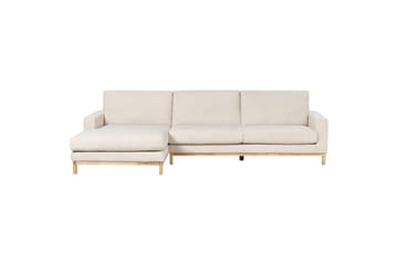 Hörnsoffa Siggard Ljusbeige, ljust trä - Ljusbeige, ljust trä - Möbler - Soffa - Soffgrupp