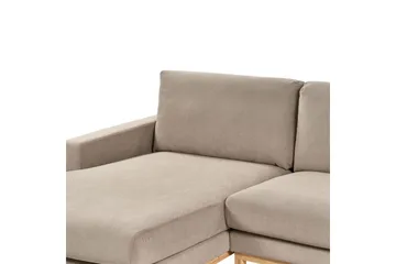 Hörnsoffa Siggard Taupe, ljust trä - Taupe, ljust trä - Möbler - Soffa - Soffgrupp