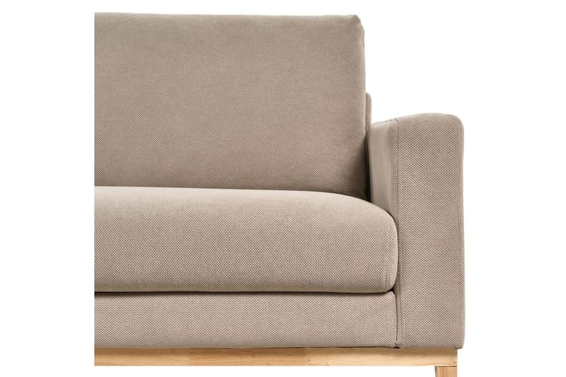 Hörnsoffa Siggard Taupe, ljust trä - Taupe, ljust trä - Möbler - Soffa - Soffgrupp