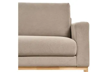 Hörnsoffa Siggard Taupe, ljust trä - Taupe, ljust trä - Möbler - Soffa - Soffgrupp