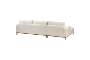 Hörnsoffa Siggard Vit, ljust trä - Vit, ljust trä - Möbler - Soffa - Soffgrupp