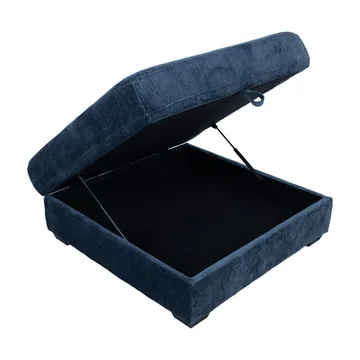 Hörnsoffa/ottoman Denvi - mörkblå - Möbler - Soffa - Sammetssoffa