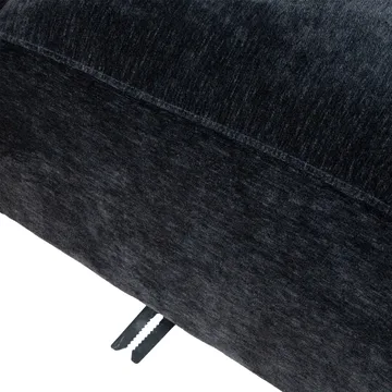 Hörnsoffa/ottoman Denvi - mörkblå - Möbler - Soffa - Sammetssoffa