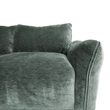 Hörnsoffa/ottoman Denvi - mintgrön - Möbler - Soffa - Sammetssoffa