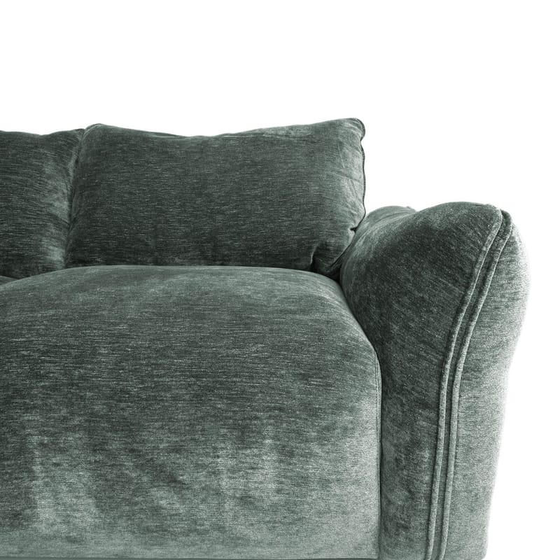 Hörnsoffa/ottoman Denvi - mintgrön - Möbler - Soffa - Sammetssoffa