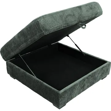 Hörnsoffa/ottoman Denvi - mintgrön - Möbler - Soffa - Sammetssoffa