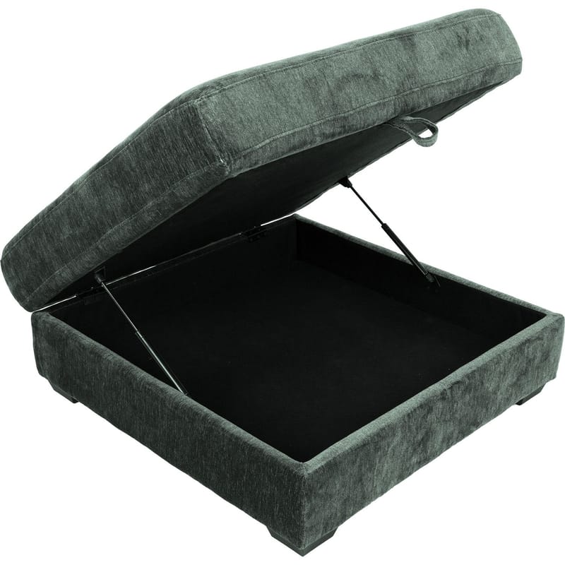 Hörnsoffa/ottoman Denvi - mintgrön - Möbler - Soffa - Sammetssoffa