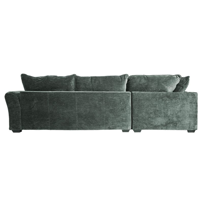 Hörnsoffa/ottoman Denvi - mintgrön - Möbler - Soffa - Sammetssoffa