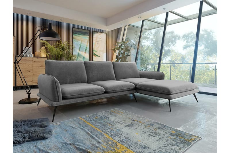 3-sits Hörnsoffa Graystone - Möbler - Soffa - Divansoffa & schäslongsoffa - 3 sits soffa med divan