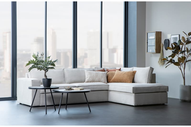 3-Sits Soffa Bordenliss med Schäslong Höger - Beige - Möbler - Soffa - Hörnsoffa