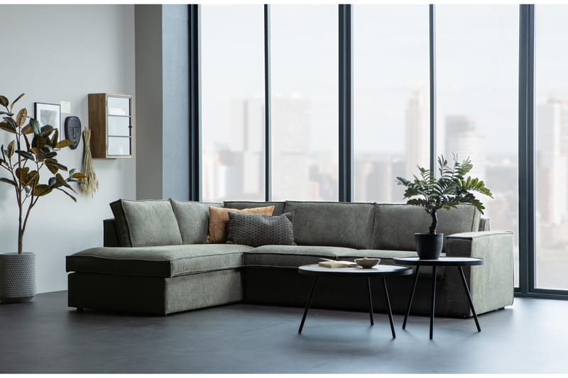 3-Sits Soffa Bordenliss med Schäslong Vänster - Varmgrå - Möbler - Soffa - Hörnsoffa