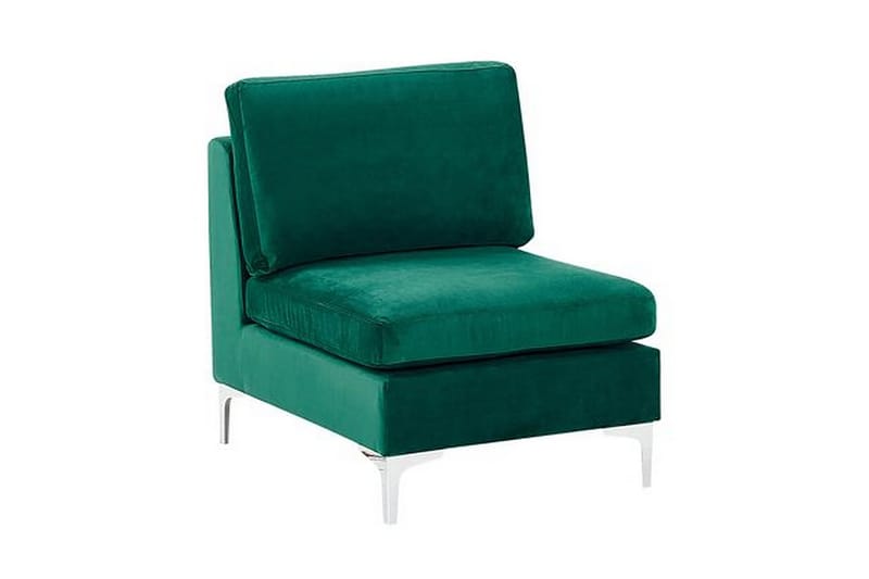5-sits Hörnsoffa Samkom Höger med Fotpall - Sammet/Grön - Möbler - Soffa - Hörnsoffa
