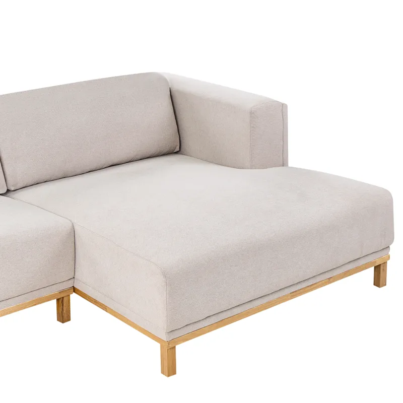 5-sits soffa Veng - Ljusbrun - Möbler - Soffa - Divansoffa & schäslongsoffa - 4 sits soffa med divan