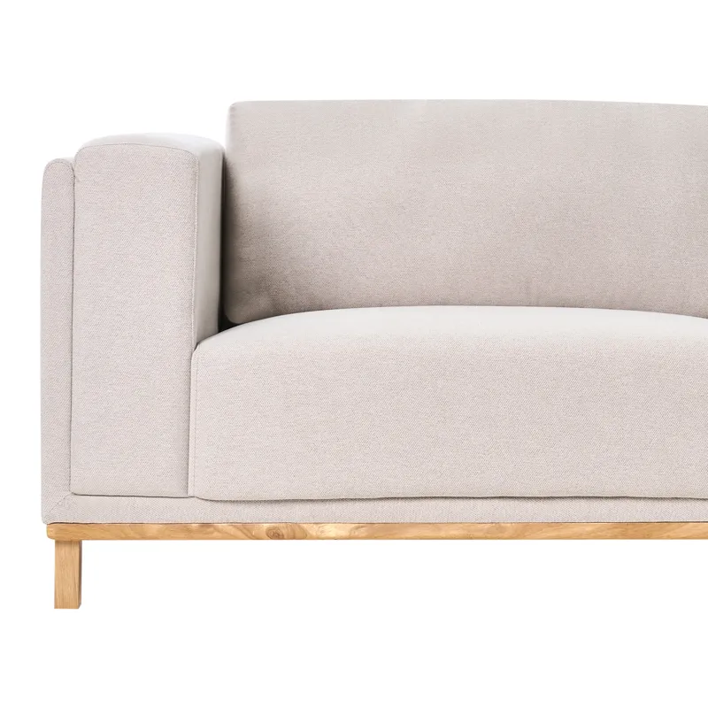 5-sits soffa Veng - Ljusbrun - Möbler - Soffa - Divansoffa & schäslongsoffa - 4 sits soffa med divan