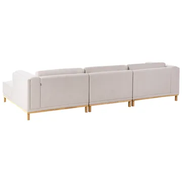 5-sits soffa Veng - Ljusbrun - Möbler - Soffa - Divansoffa & schäslongsoffa - 4 sits soffa med divan
