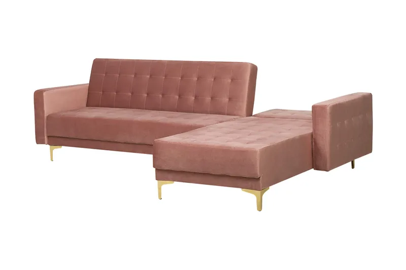 Aberdeen Hörnbäddsoffa - Rosa - Möbler - Soffa - Bäddsoffa - Bäddsoffa divan
