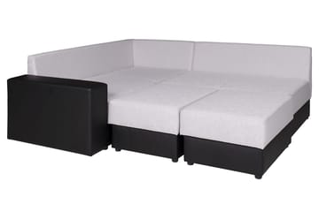 Barriga Hörnsoffa - Svart/Vit - Möbler - Soffa - Bäddsoffa - Hörnbäddsoffa