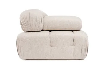 Belgin Bubblig Hörnsoffa 3-sits med utfällbara armstöd och ryggstöd - Ljusbrun - Möbler - Soffa - Modulsoffa - Komplett modulsoffa