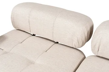 Belgin Bubblig Hörnsoffa 3-sits med utfällbara armstöd och ryggstöd - Ljusbrun - Möbler - Soffa - Modulsoffa - Komplett modulsoffa