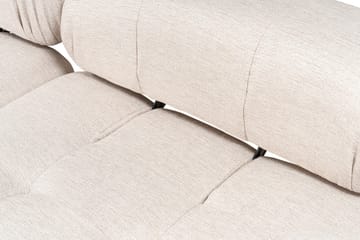 Bubblig Hörnsoffa Belgin 3-sits med utfällbara armstöd och ryggstöd - Ljusbrun - Möbler - Soffa - Divansoffa & schäslongsoffa - 4 sits soffa med divan