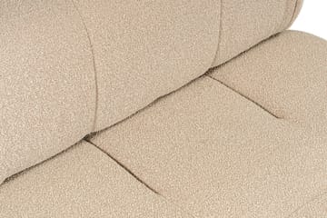 Bubblig Hörnsoffa Belgin 3-sits med utfällbara armstöd och ryggstöd - Peach - Möbler - Soffa - Hörnsoffa