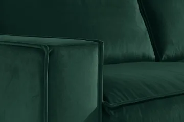 Cloudia Hörnsoffa Large Sammet - Grön - Möbler - Soffa - Hörnsoffa