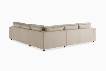 Cloudia Hörnsoffa Sammet - Beige - Möbler - Soffa - Hörnsoffa