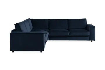 Cloudia Hörnsoffa Sammet - Blå - Möbler - Soffa - Hörnsoffa