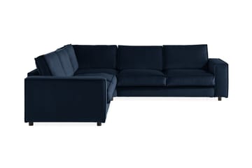 Cloudia Hörnsoffa Sammet - Blå - Möbler - Soffa - Hörnsoffa