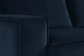 Cloudia Hörnsoffa Sammet - Blå - Möbler - Soffa - Hörnsoffa