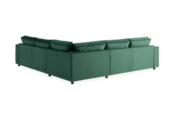 Cloudia Hörnsoffa Sammet - Grön - Möbler - Soffa - Hörnsoffa