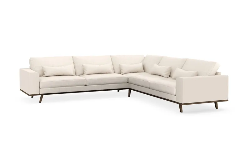 Copenhagen 6-sits L-formad Hörnsoffa i Manchester - Beige - Möbler - Soffa - Hörnsoffa