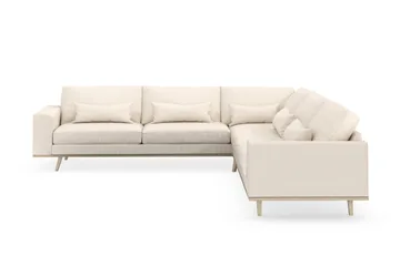 Copenhagen 6-sits L-formad Hörnsoffa i Manchester - Beige - Möbler - Soffa - Hörnsoffa