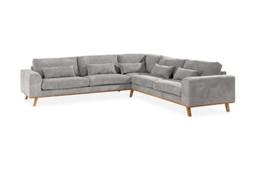 Copenhagen 6-sits L-formad Hörnsoffa i Manchester - Ljusgrå - Möbler - Soffa - Hörnsoffa