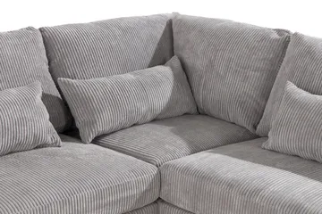 Copenhagen 6-sits L-formad Hörnsoffa i Manchester - Ljusgrå - Möbler - Soffa - Hörnsoffa